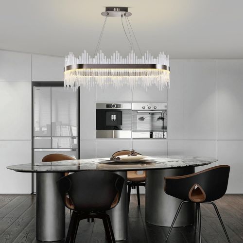 Pendant light With Bar Long Silver CCT HY-P015 A3:
