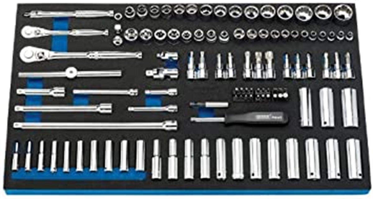 Draper Eva Sistem Socket Set 110Piece 1/ 4 1/ 2