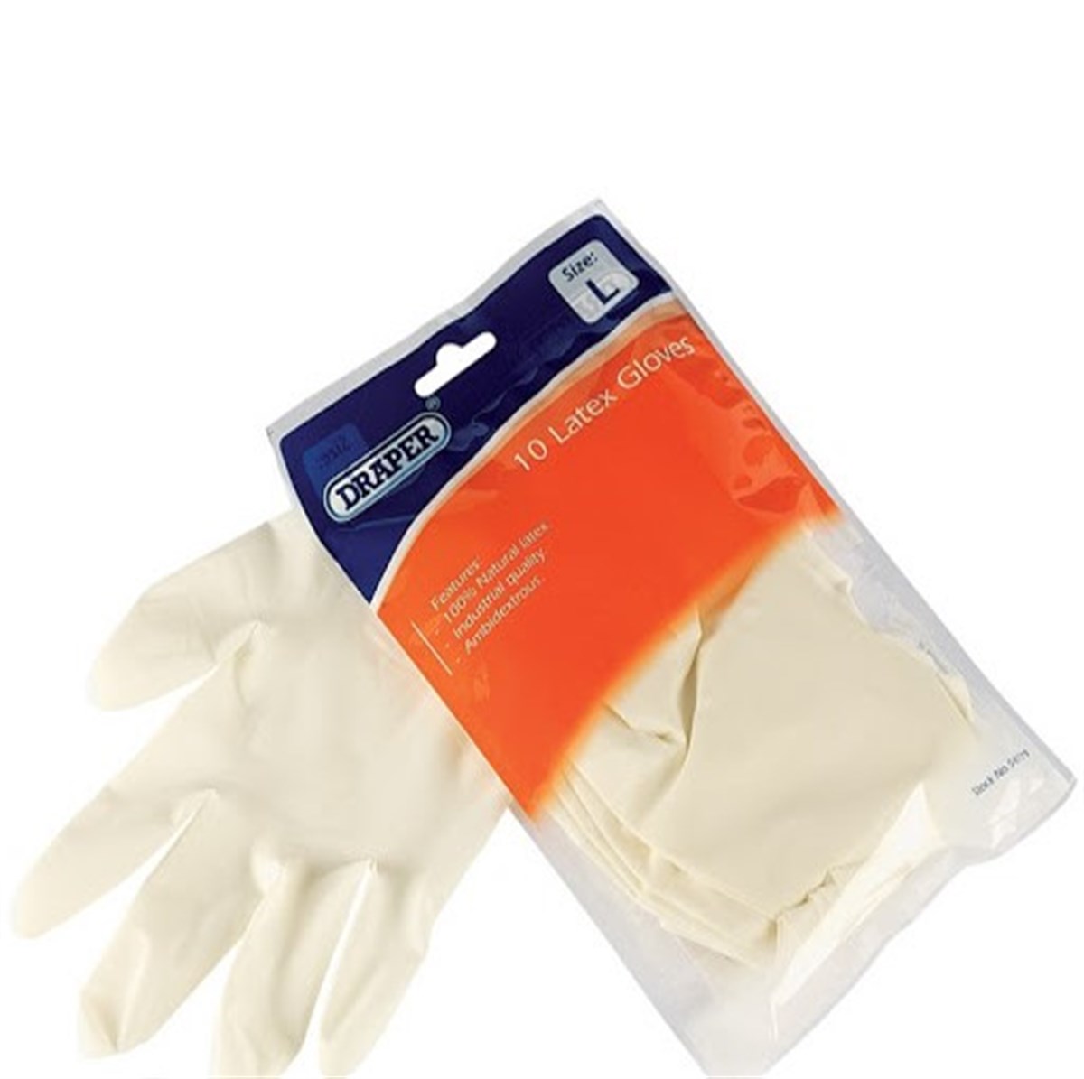 Draper Rubber Gloves Large (10 Pcs/Package)