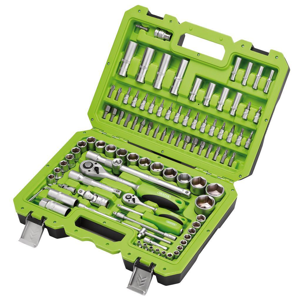Draper 6-Point Socket Set 100 Piece 1/4'' & 1/2''
