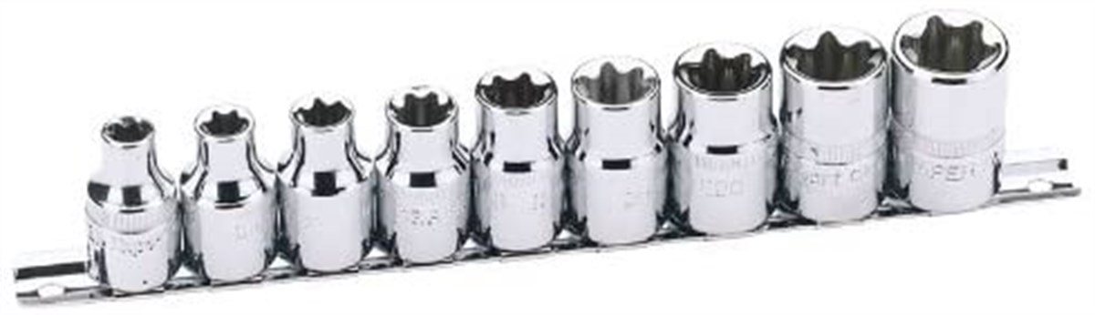 Draper 6-Point Socket Set 9 Piece 1/2