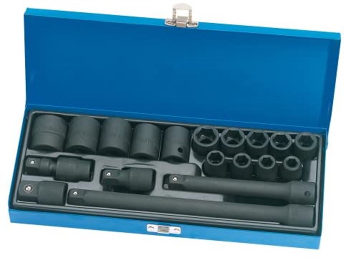 Draper Socket Set Impact 6-Point 19 Piece 1/2