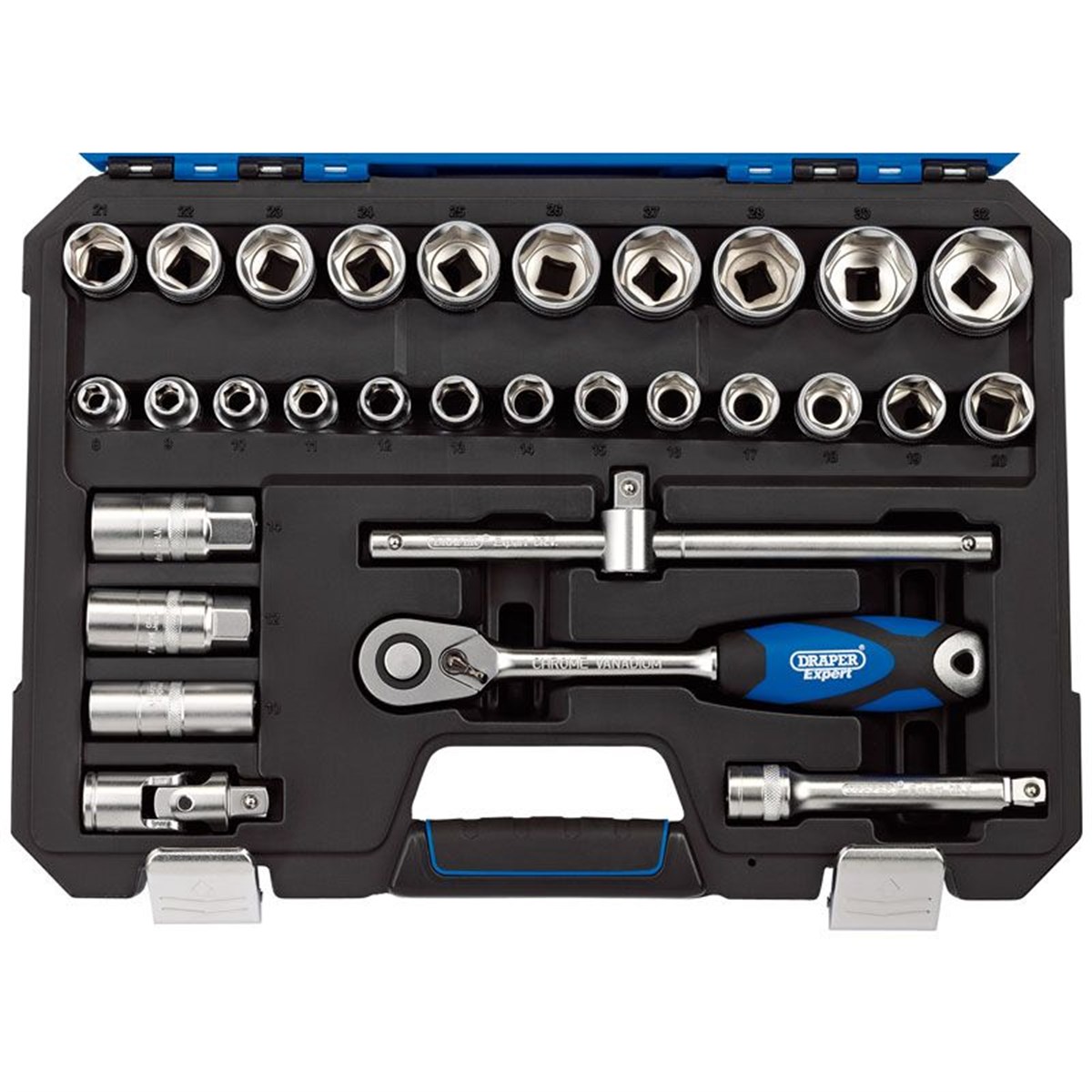 Draper Socket Set 6-Point 30 Piece 1/ 2