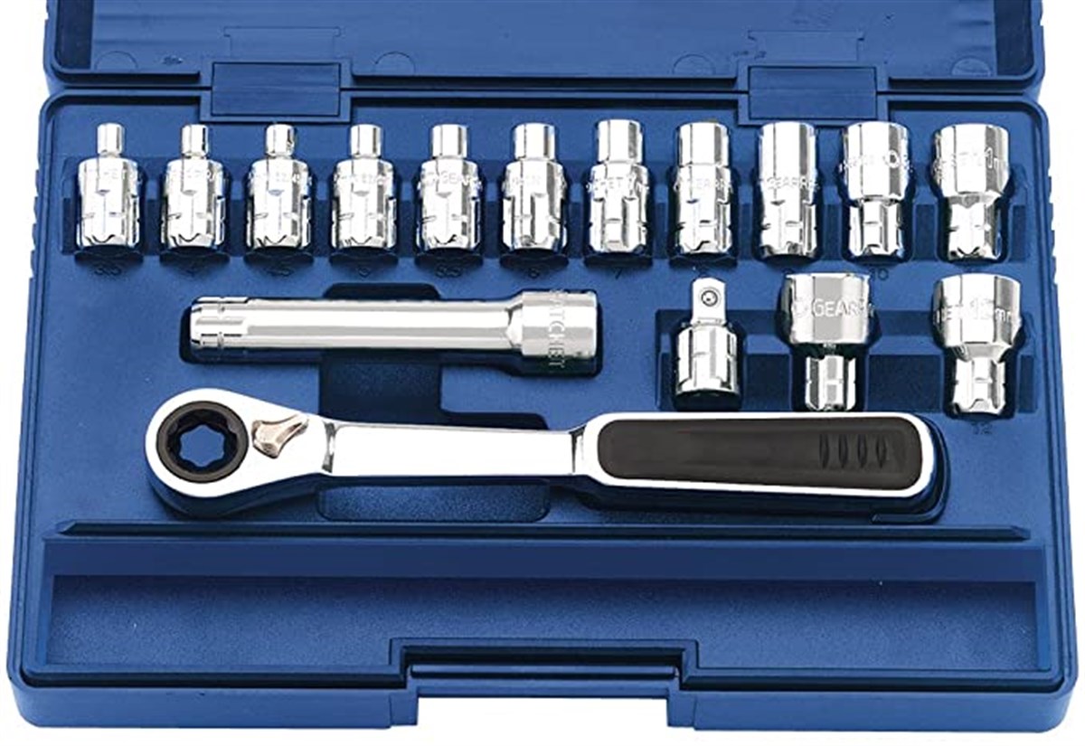 Draper Socket Set 6-Point 16 Piece Ortası Delik
