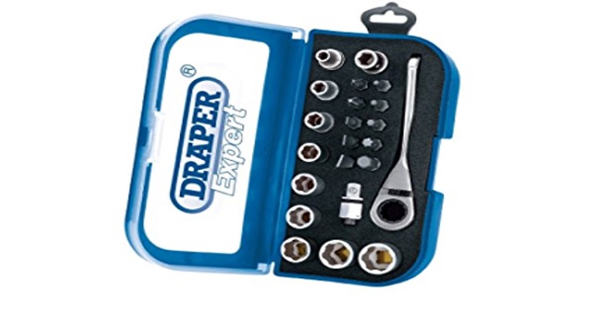 Draper Socket Set 6-Point 22 Piece 1/4