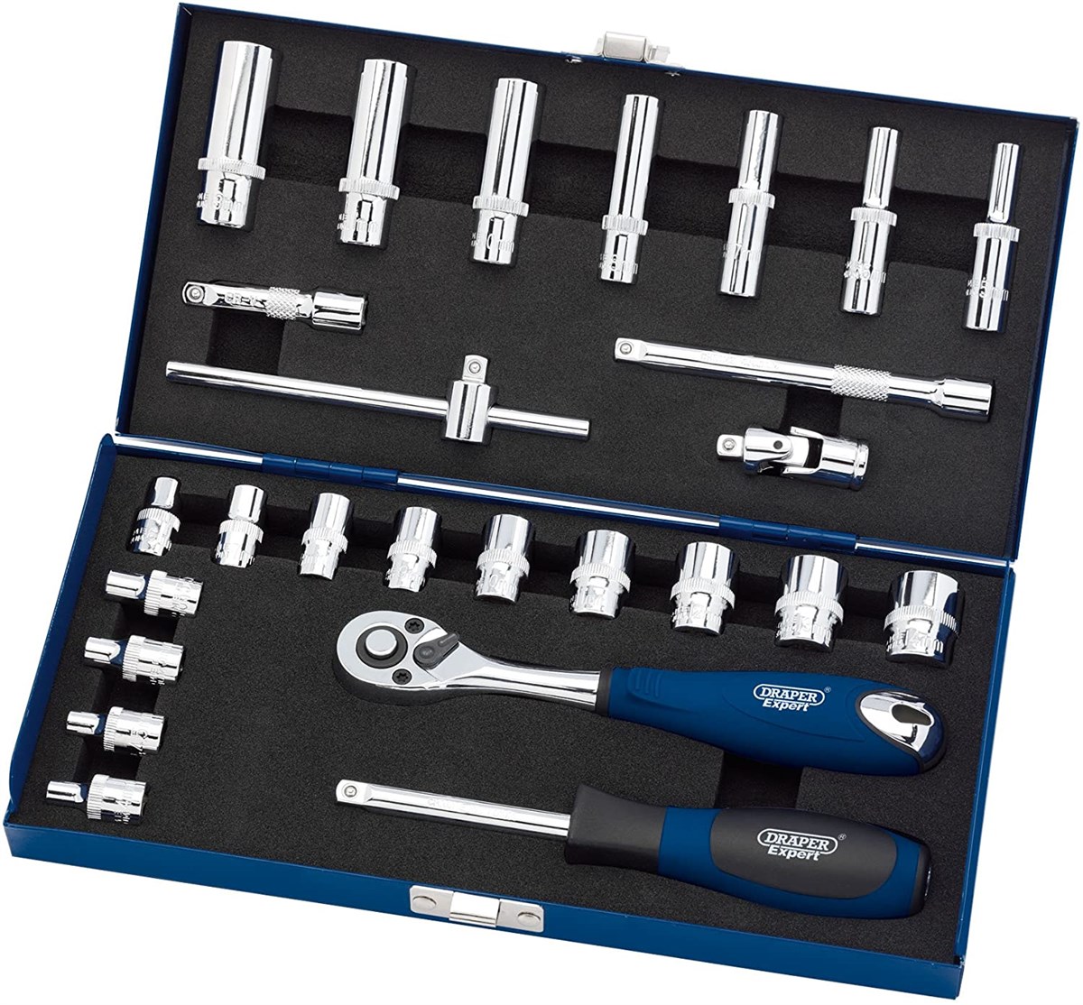 Draper Socket Set 6-Point 26 Piece 1/4