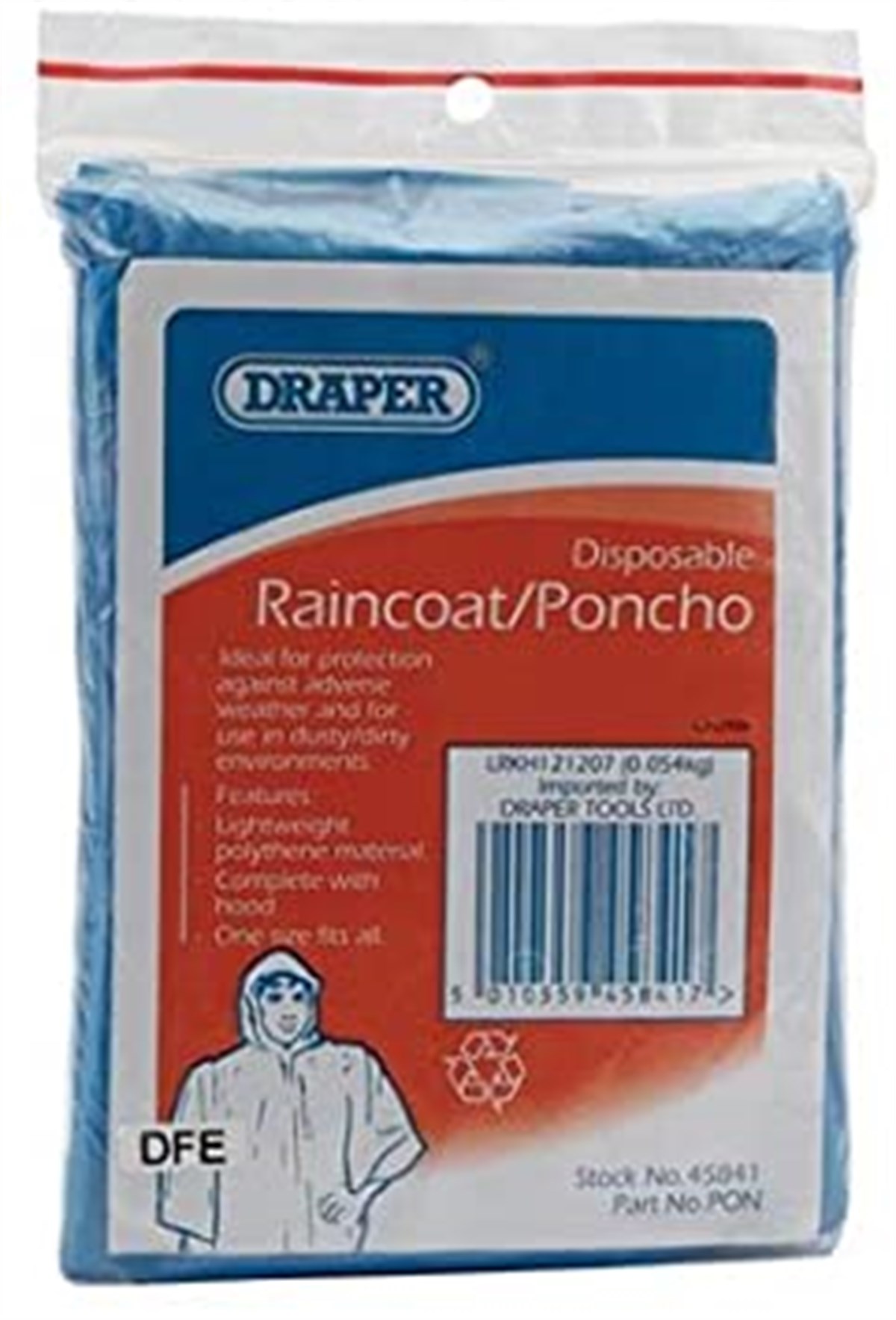Draper Disposable Raincoat