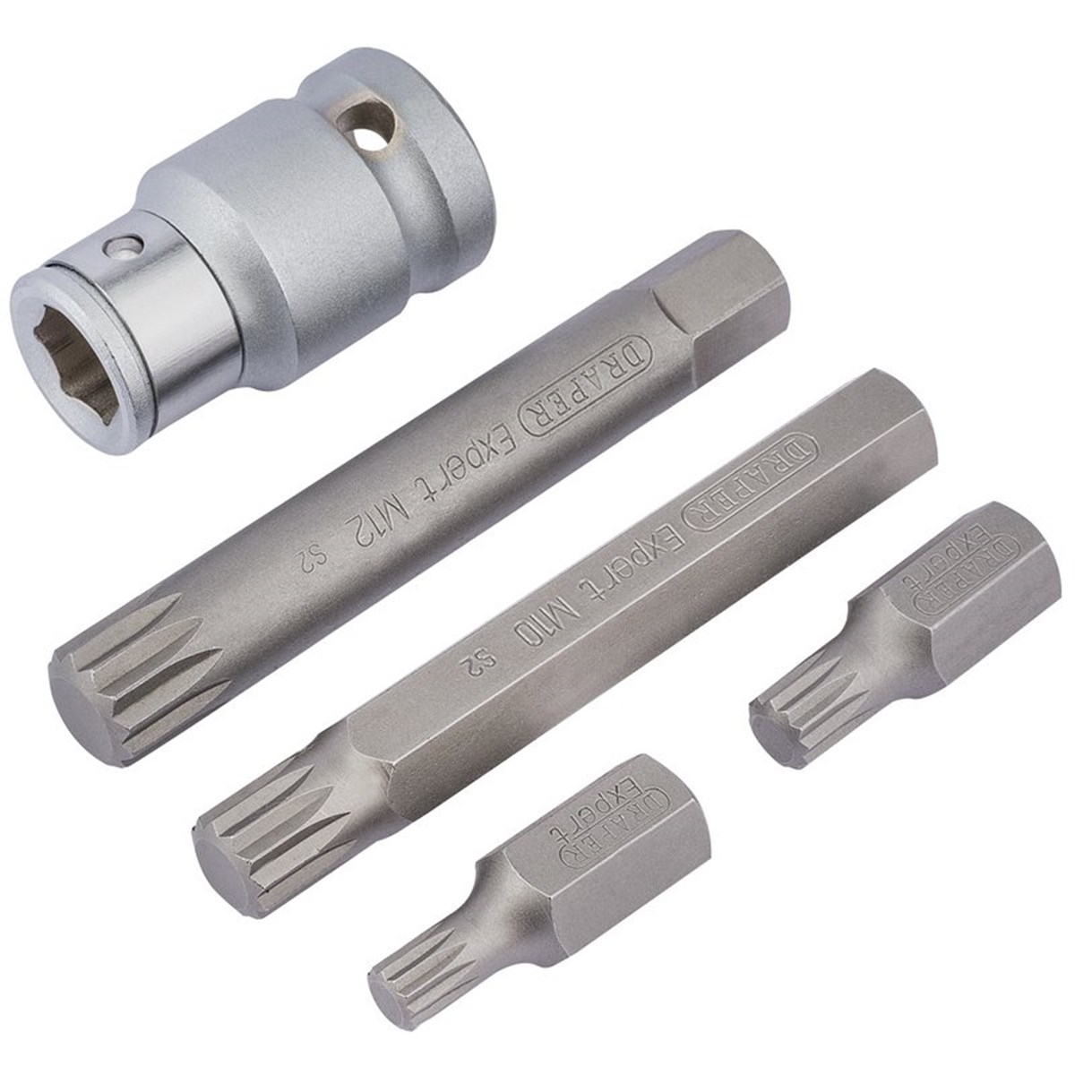Draper XZN Socket Bit Set 5 Piece 1/2