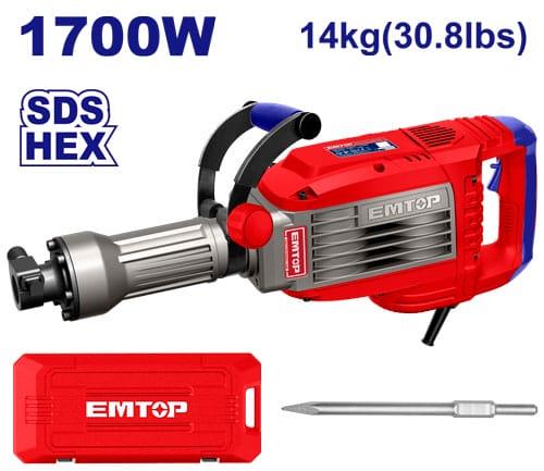 Emtop Drill Breaker SDS-HEX 1700W 16KG