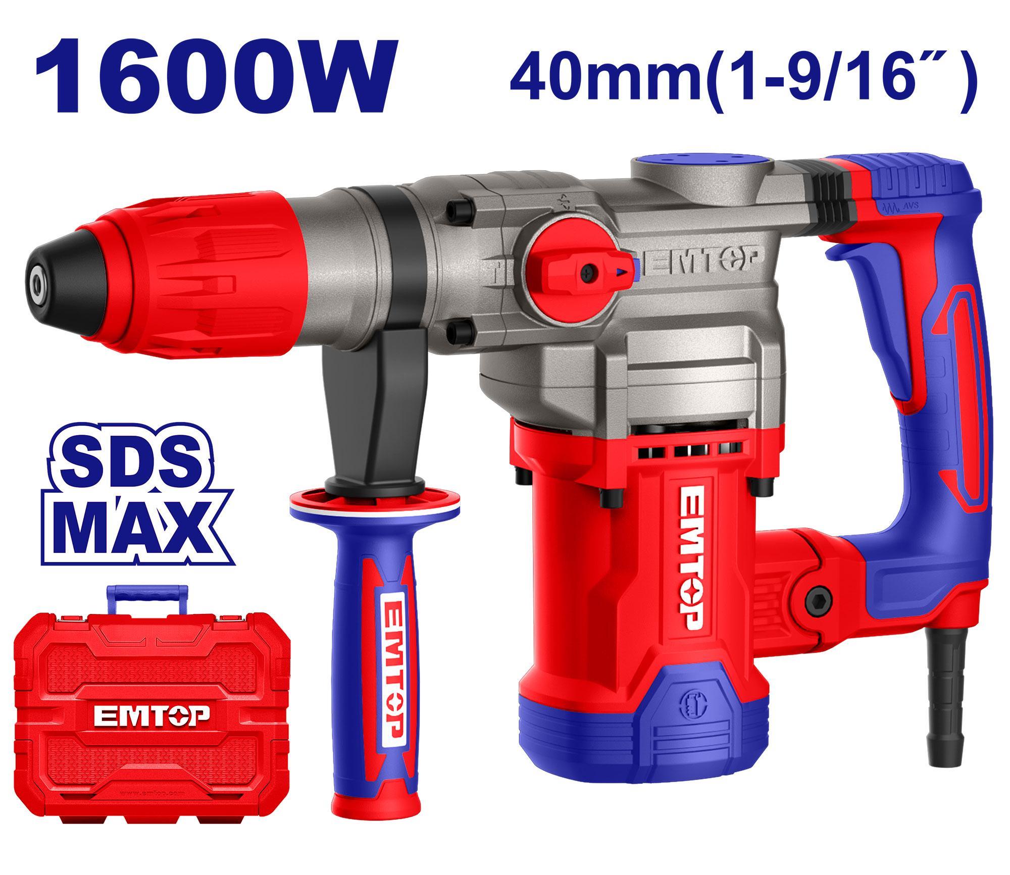 Emtop Drill Breaker/Delici SDS-MAX 40MM 1600W