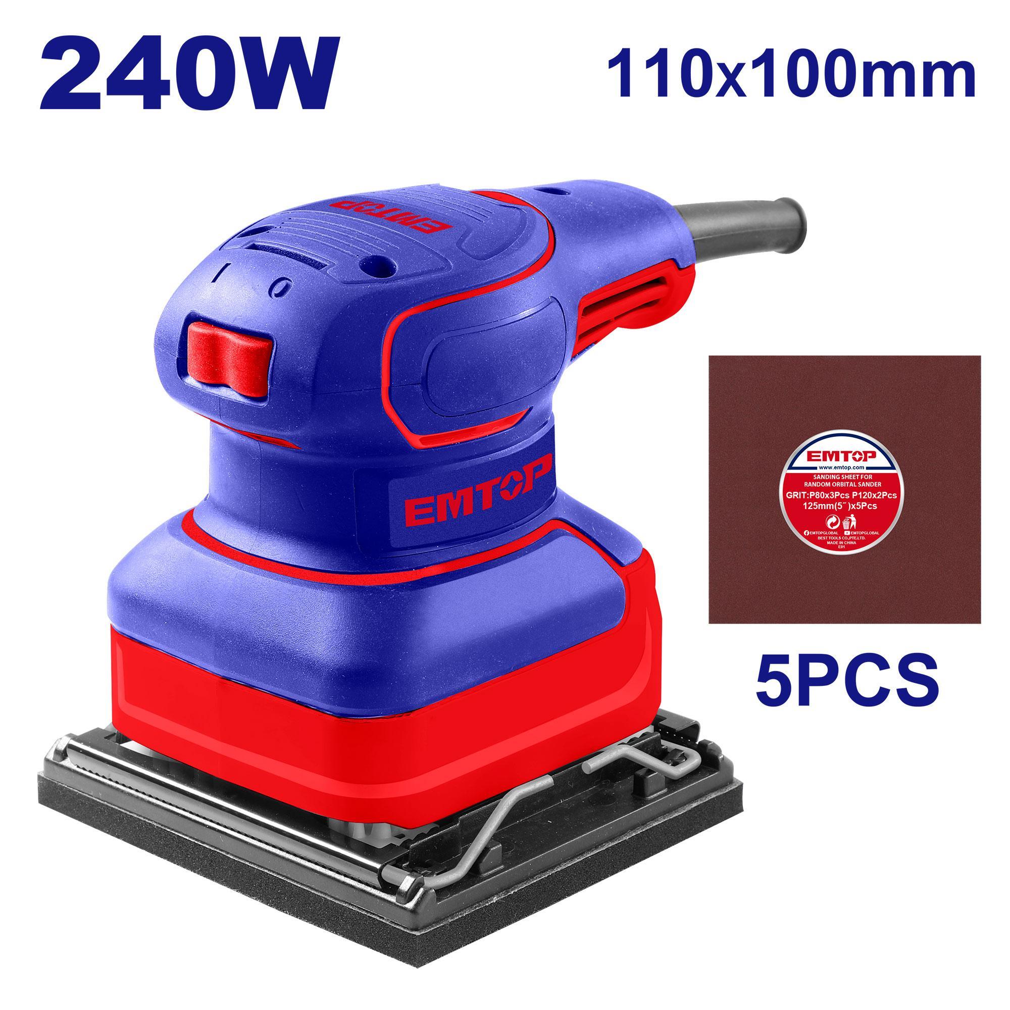 Emtop Sander Machine 110MMx100MM 14000 Rpm 240W