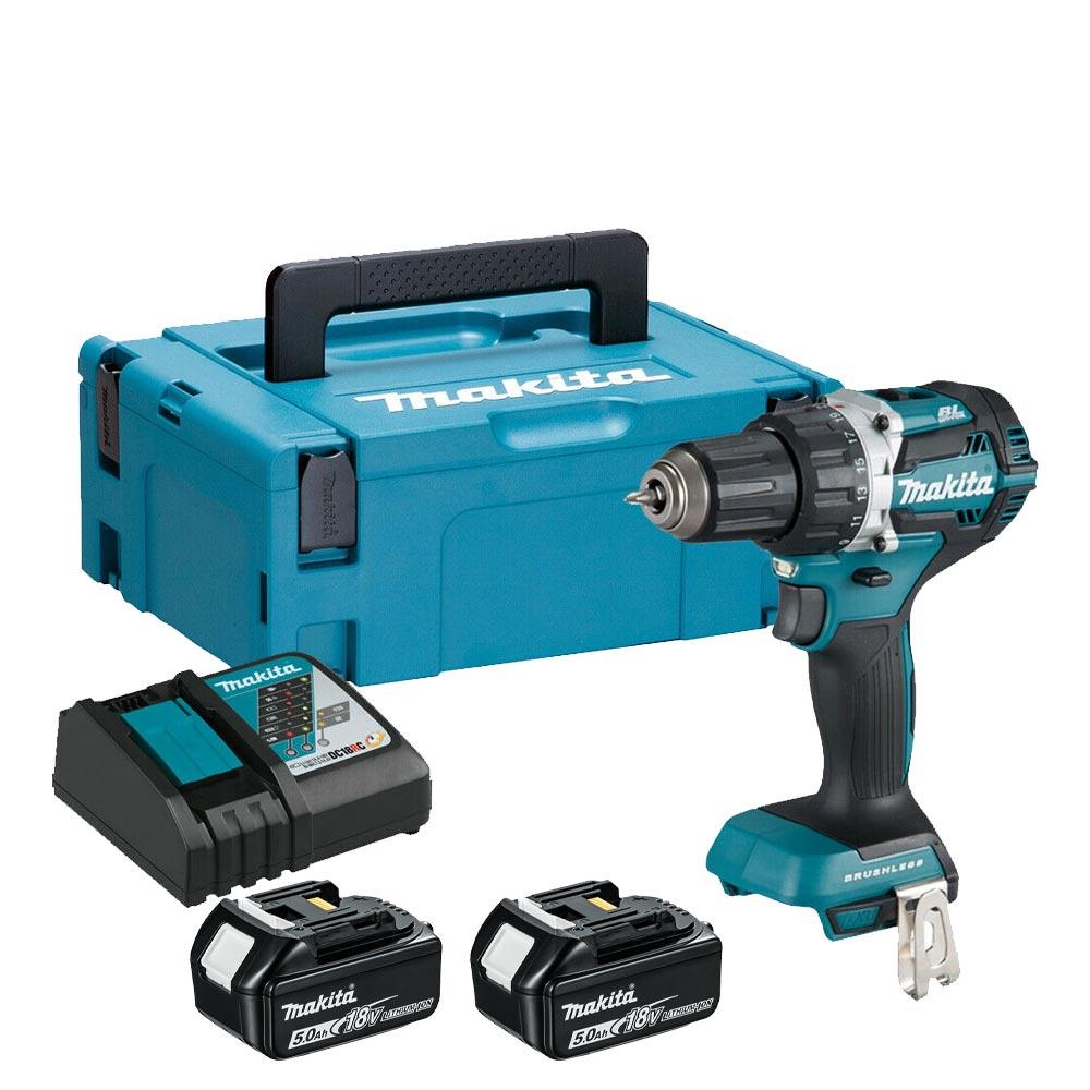 Makita Drill Cordless 18V Lithium (2 Battery+Chargerer+Canta)