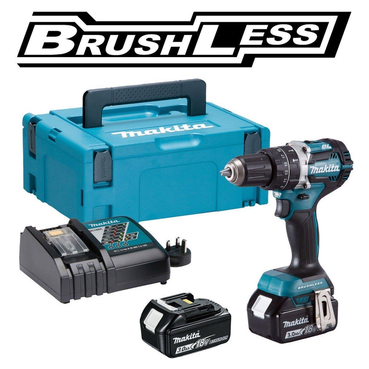 Makita Drill Cordless Impact 13MM 18V (2Battery-Chargerer-Canta)