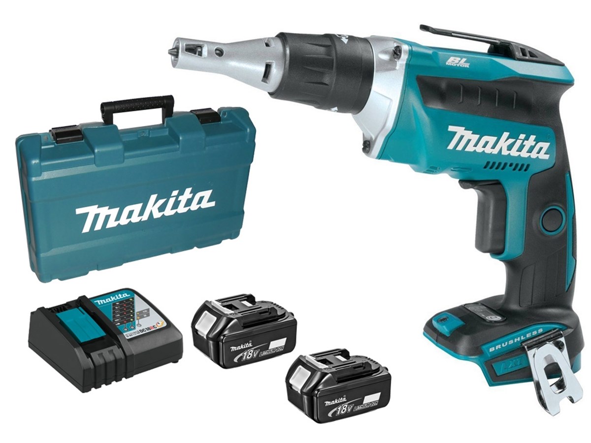 Makita Drill Drywall 18V Lithium (2 Battery+Chargerer+Canta)