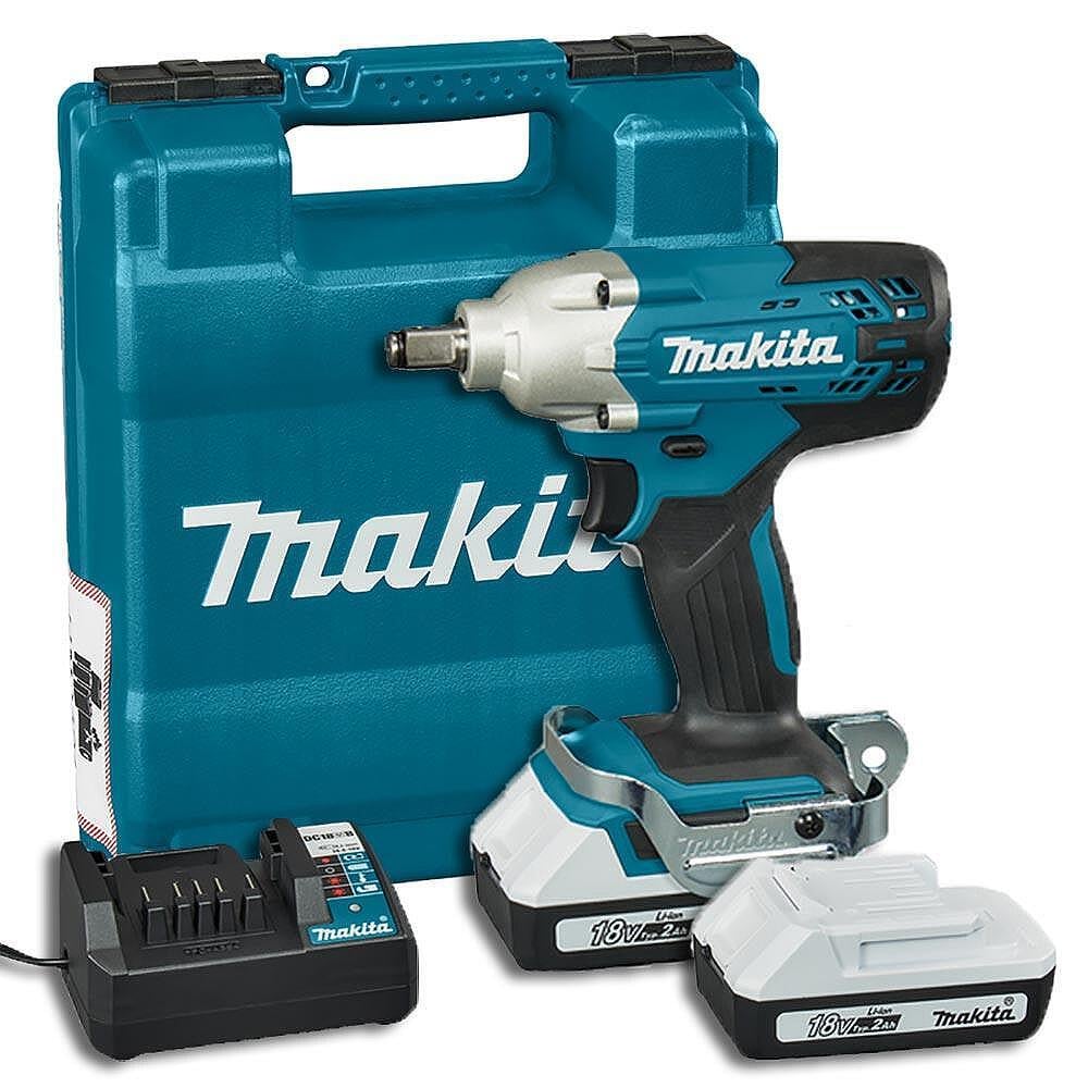 Makita Drill Nut Crimping Cordless 1/2'' 2Ah 18V (2Battery+Chargerer+Canta)