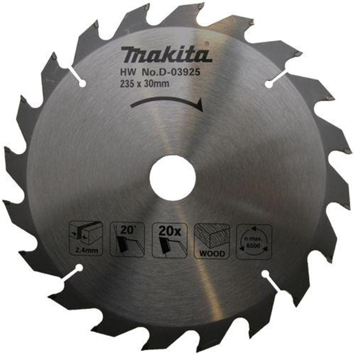Makita Saw Apartment Wood 20 Dental 235MM