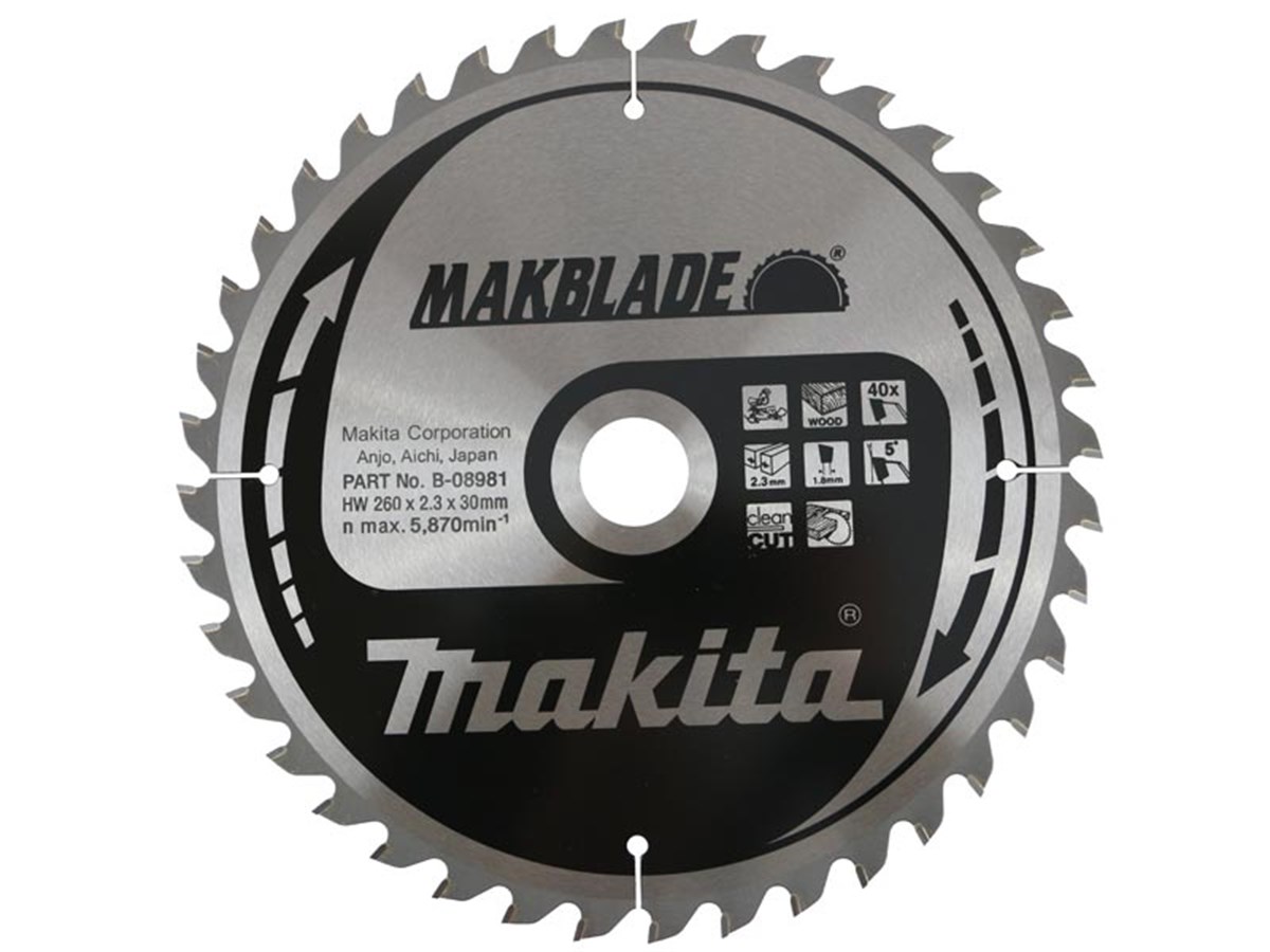 Makita Saw Apartment Wood 40 Dental 260MM