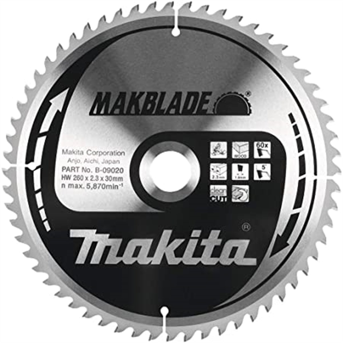 Makita Saw Apartment Wood 80 Dental 260MM