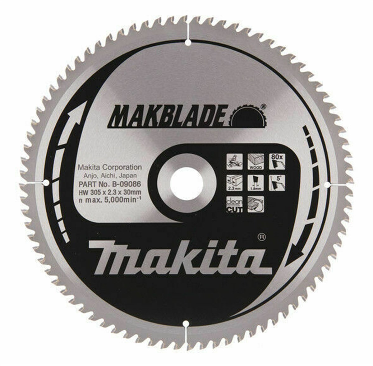 Makita Saw Apartment Wood 80 Dental 305MM