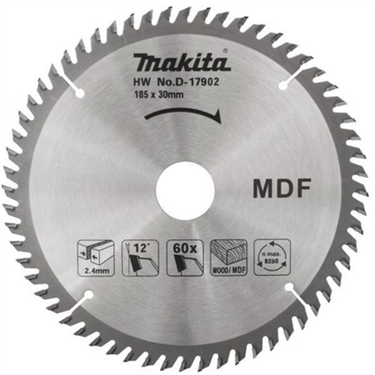 Makita Saw Apartment Wood MDF 60Diş 185MM