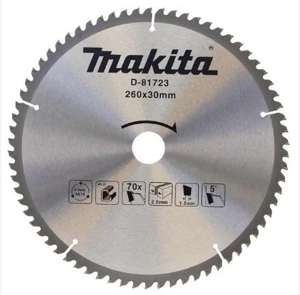Makita Saw Apartment Aleminium 260X30MM 70Diş
