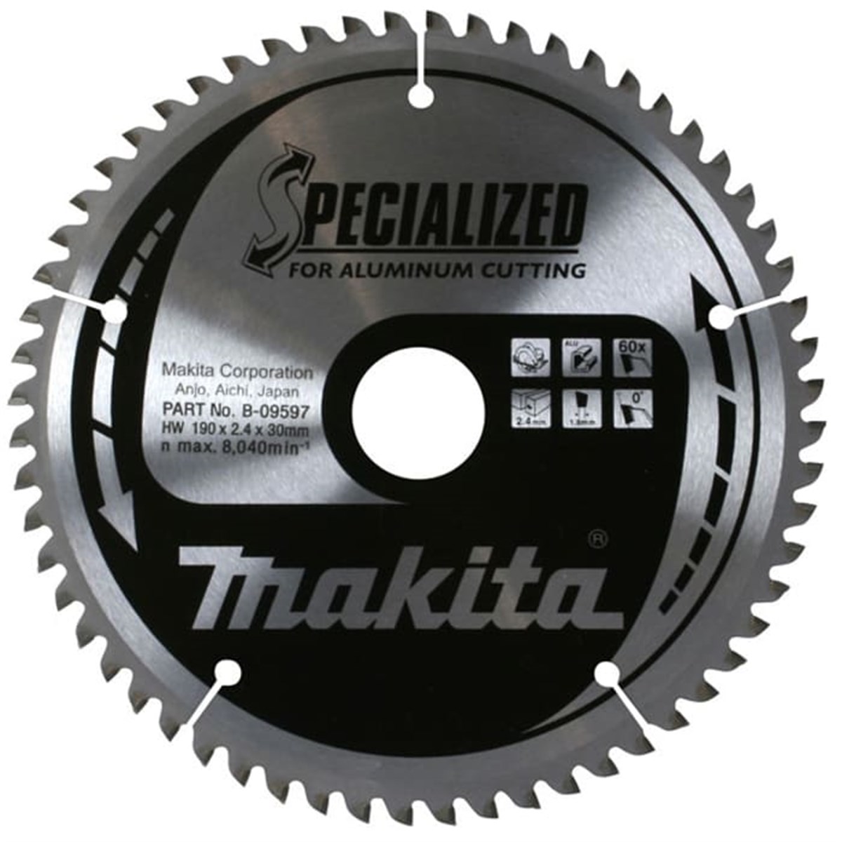 Makita Saw Apartment Aleminium 60Diş 190MM