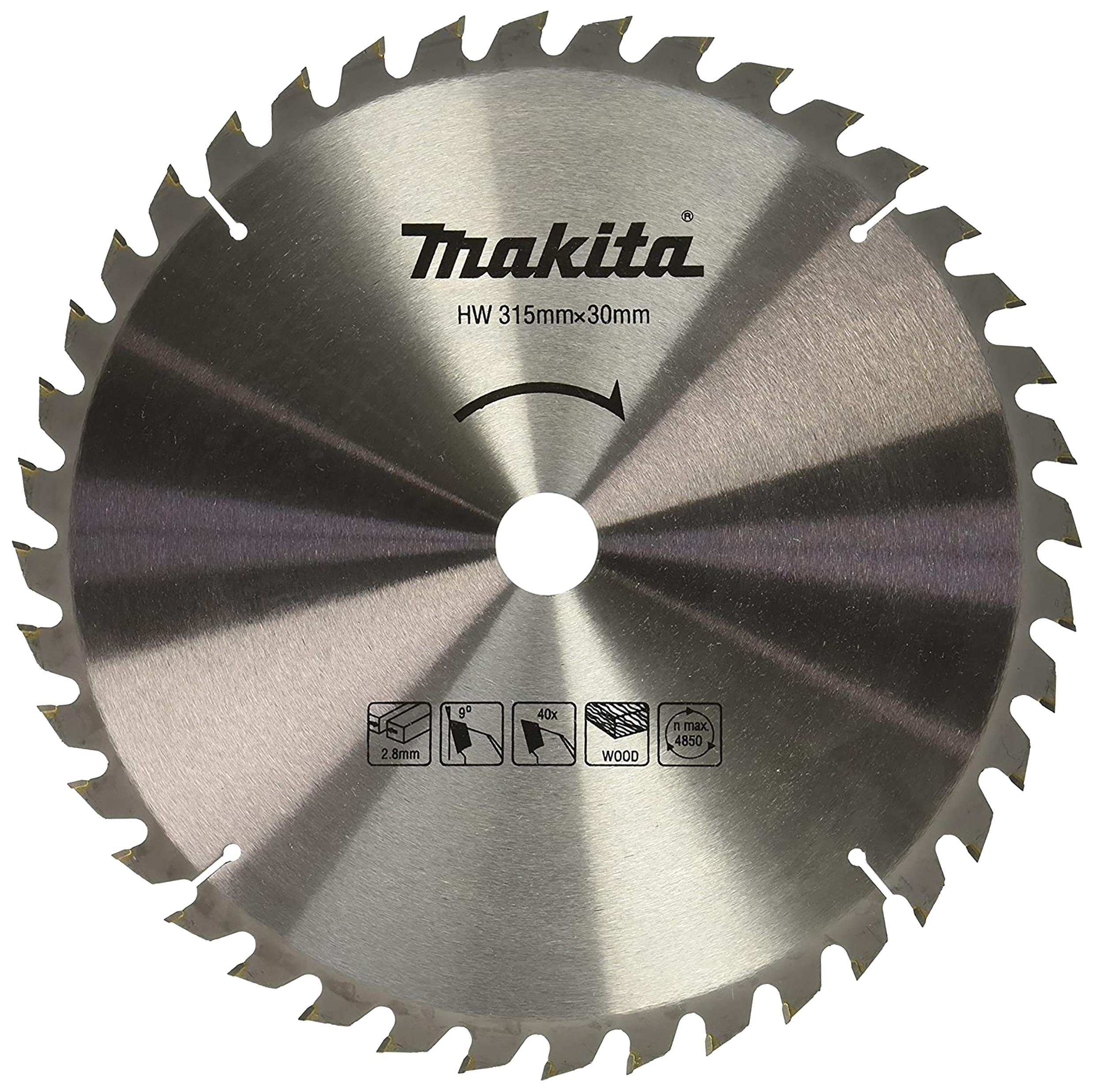 Makita Saw Circle Knife Wood 40 Dis 315MM