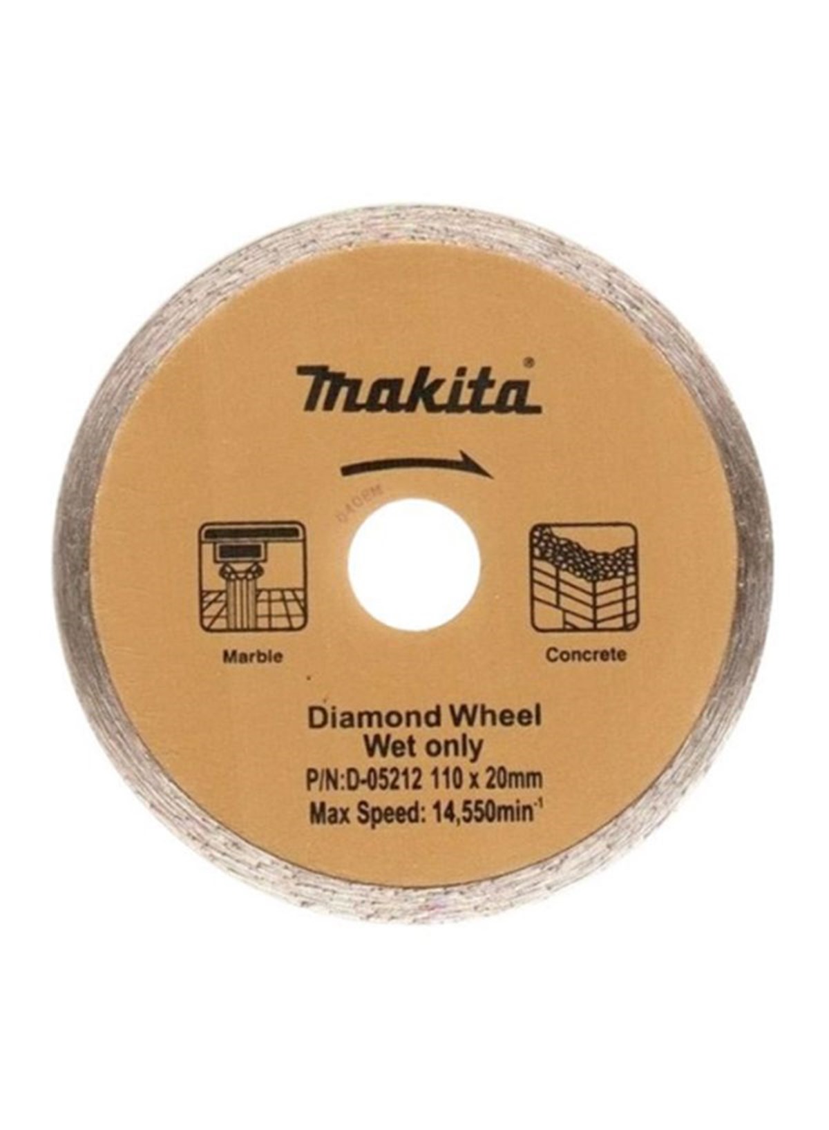 Makita Saw Diamond Spiral Water 105MM