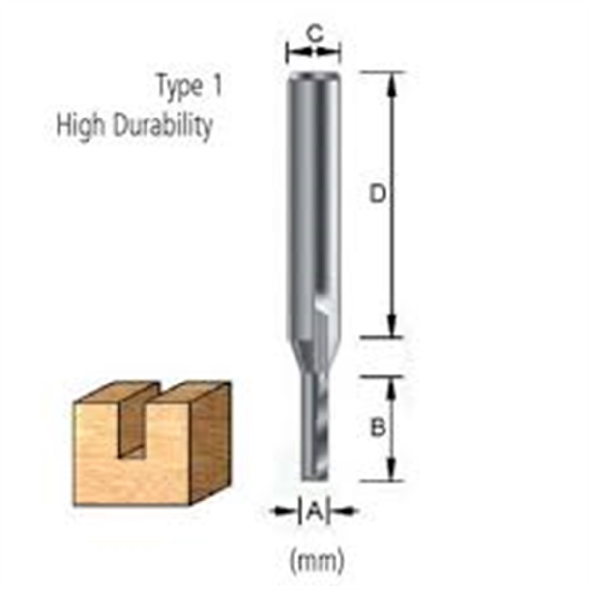 Makita End Router Straight Bit 6