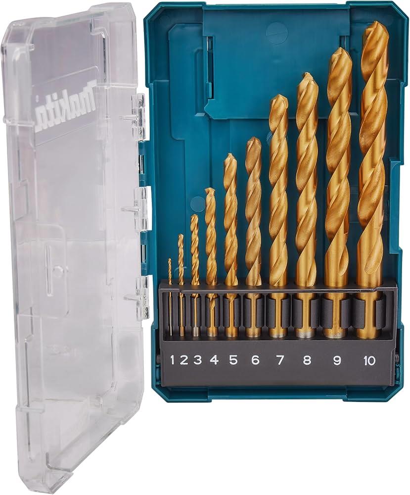 Makita End Drill Hsss Metal Punching Set 1-10MM 10 Piece