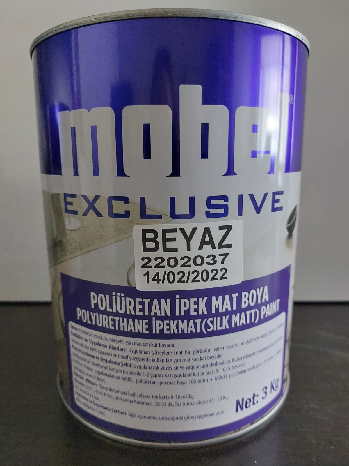 Mobel Polyurethane Silk Mat Paint White