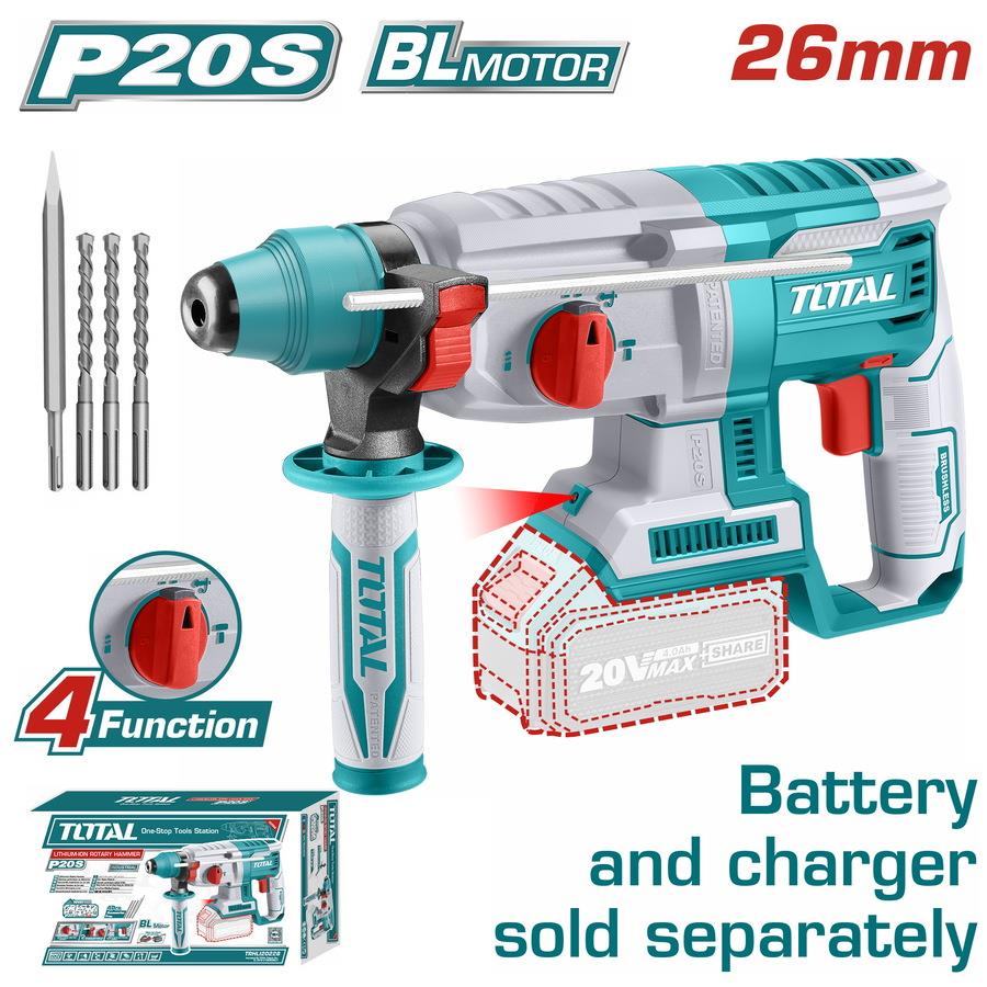 Total Cordless Drill Breaker/Delici 20V SDS-MAX 26MM(Only Tool)