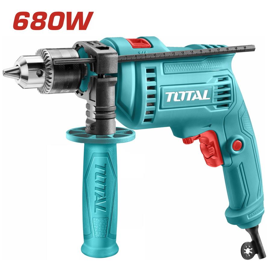 Total Drill Impact 680W 13MM Trigger Adjustable (Alcopan Screwing)