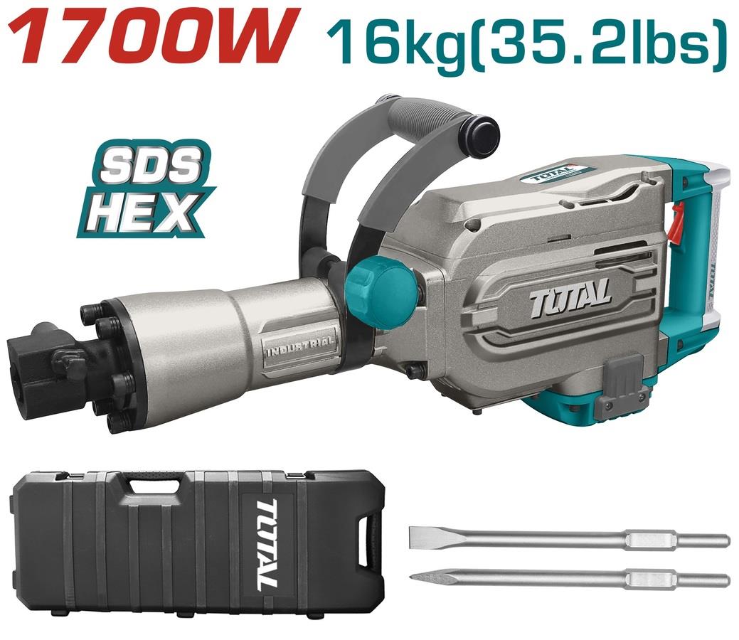 Total Drill Breaker SDS-HEX 1700W 16KG
