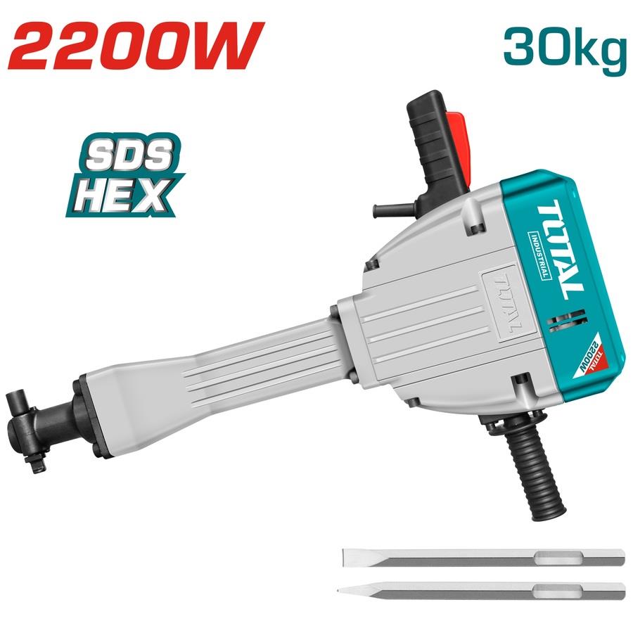 Total Drill Breaker SDS-HEX 2200W 30KG