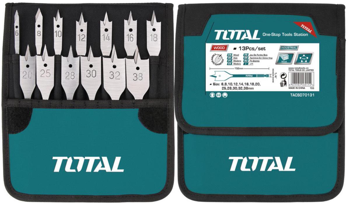 Total Drill Bit Butterfly 6-38Mm 13 Prç/Set
