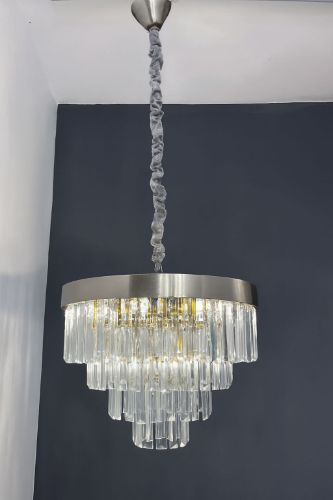 Pendant light Crystal Silver Mini E14 HY-C070-40 E3: