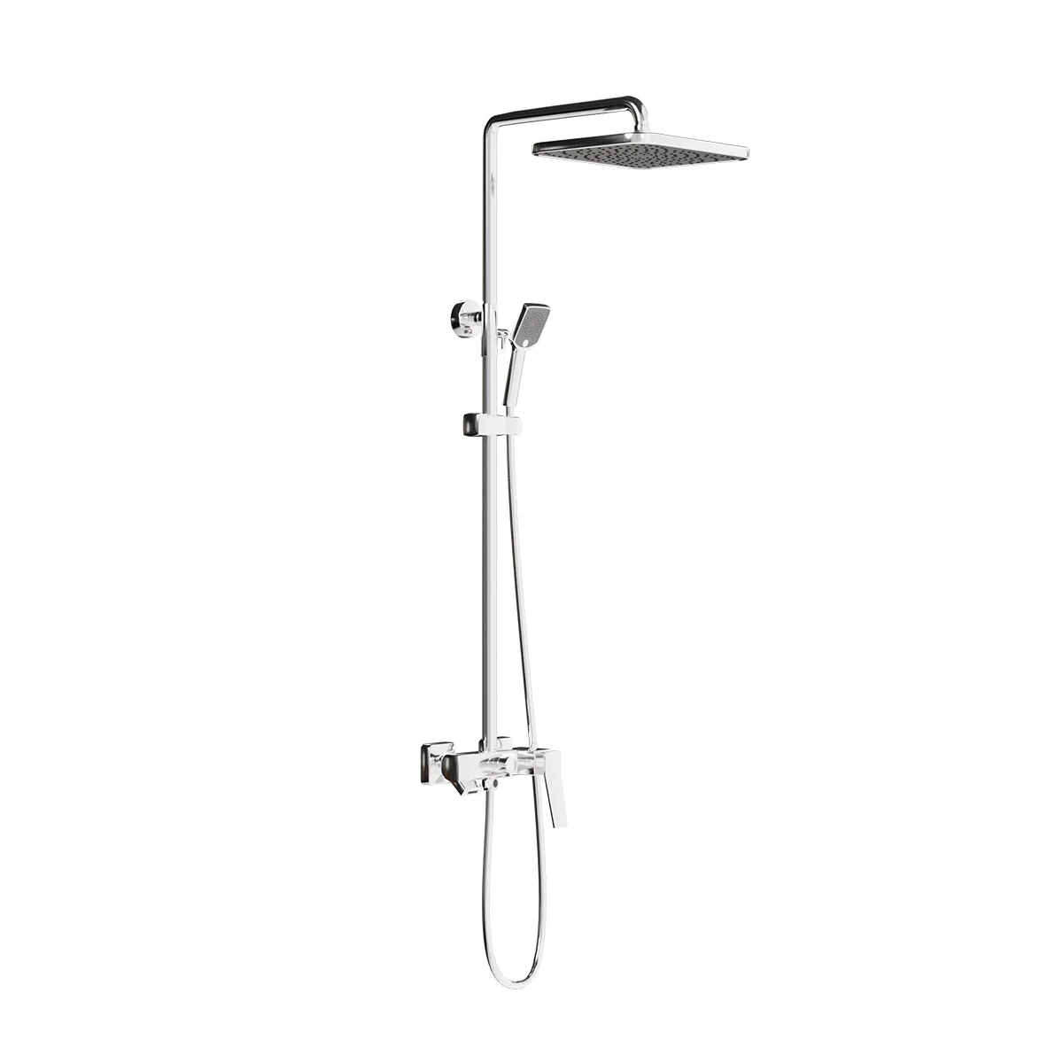 Bathroom Fountain Square Type 3 Function Shower Set Included