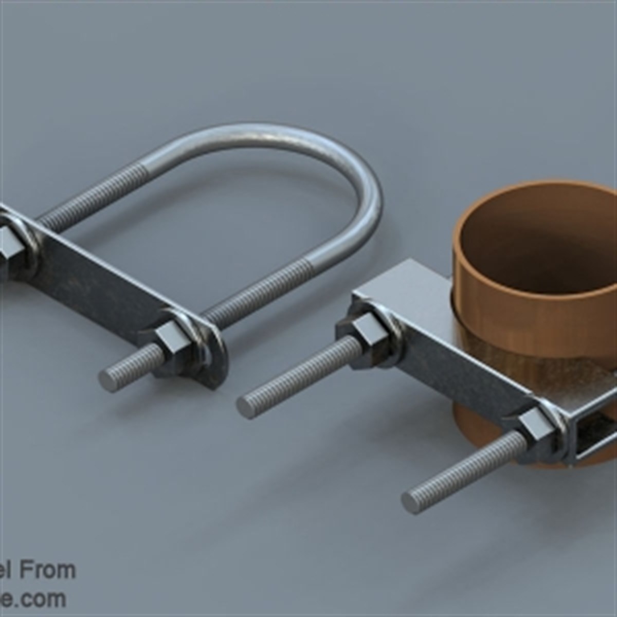 Max Clamp U Bolt Nut + Lama